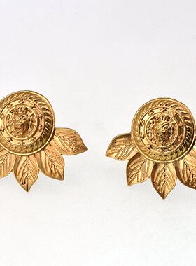 欧美外贸饰品 质感夸张 亚光 个性 无耳洞耳夹耳环耳坠女 190423