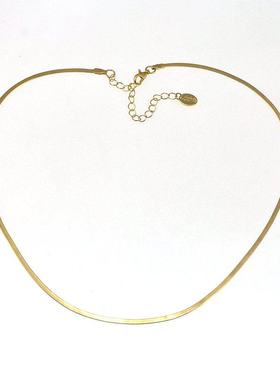 欧美外贸流行时尚饰品 蛇骨链 铜质  短款锁骨链 项链女 220412