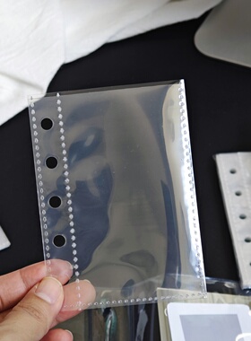 五孔双面装卡册m5单格一宫格卡页收纳册内页专辑小卡ins活页相册