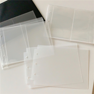 横两宫格3寸明星专辑小卡拍立得照片3孔活页相册卡册内页卡页挡板