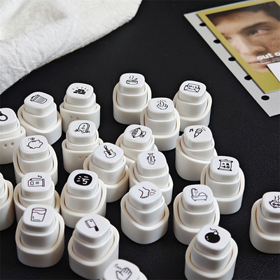 原创迷你可爱恶搞图案小印章学习生活工作盖章手账日记幼儿园奖励