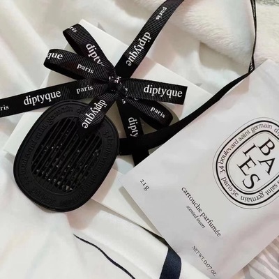 diptyque双蝴蝶结丝带编制挂绳珍珠成品车载香薰蒂普提克珍珠绳结