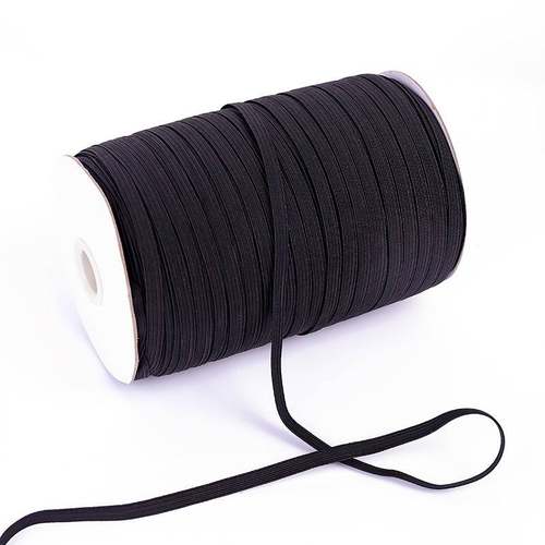 厂家黑色走马带现货衣服防护服辅料高弹力跑马松紧带橡筋绳