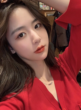 美汝仙 项链女纯银ins潮新款简约网红日式轻奢百搭圆管造型锁骨