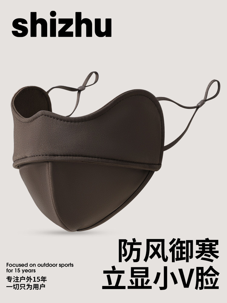 滑雪保暖面罩秋冬女子2024新款丝绒防风面罩雪山男子加厚自行车防