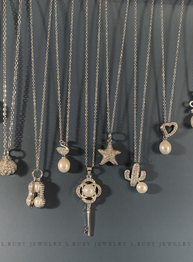 清仓特价！年中回馈 天然珍珠气质百搭项链时尚潮流吊坠锁骨链