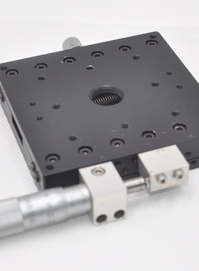 中央精机 CHUO LS-947-R1手动直线导轨型微调滑台 行程7.5mm 铝