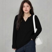 上衣秋冬美拉德色独特漂亮女装 大码 巨好看 200斤胖MM加绒针织T恤