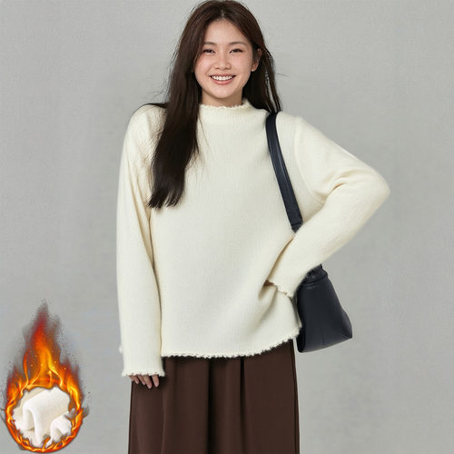 凤凰依屋大码秋冬毛织内搭上衣