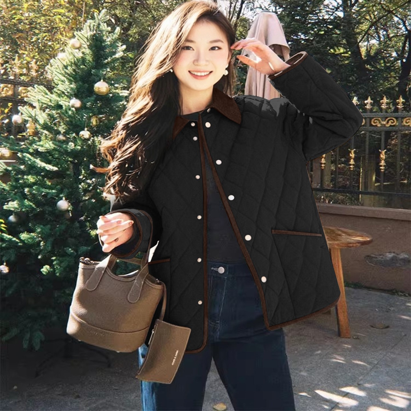 凤凰依屋加绒加厚胖妹妹棉衣外套