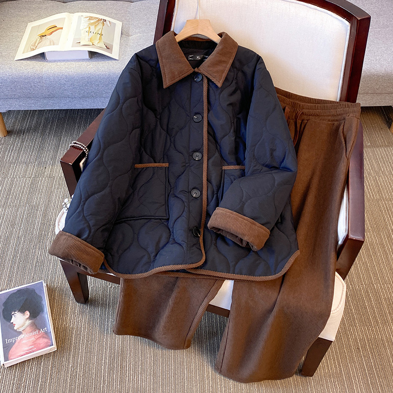 大码宽松显瘦裤套装凤凰依屋