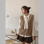 胖mm大码 马甲潮 百搭女装 绝美穿搭秋冬毛织背心加大码 宽松2025新款