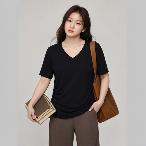 凤凰依屋大码宽松显瘦T恤