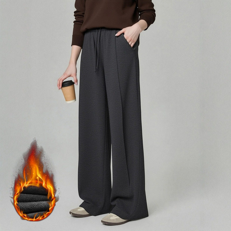 适合胖mm的大码阔腿裤冬季新款加绒特大码女装秋冬宽松休闲糯米裤,女装/女士精品,大码裤装,淘宝优惠券,粉丝福利购,淘宝优惠卷