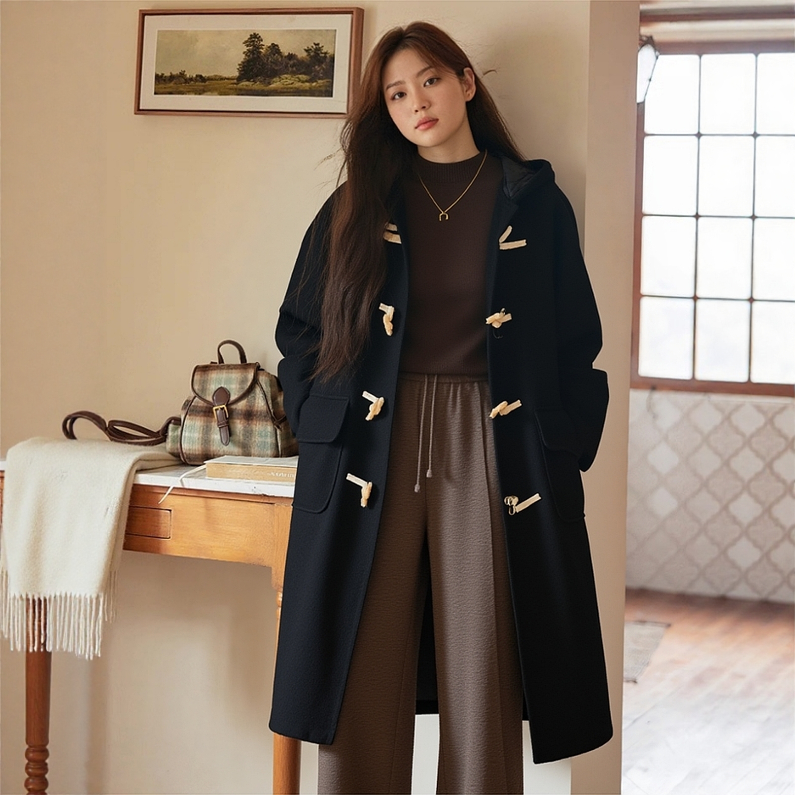 正肩显瘦内里加棉加厚保暖挺括