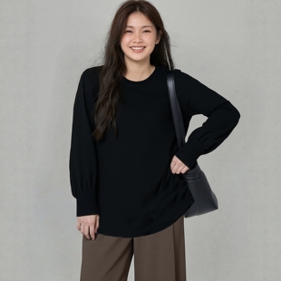 正肩宽松遮肚上衣 胖mm遮肚子独特漂亮双面磨毛打底衫 打底衫 女大码