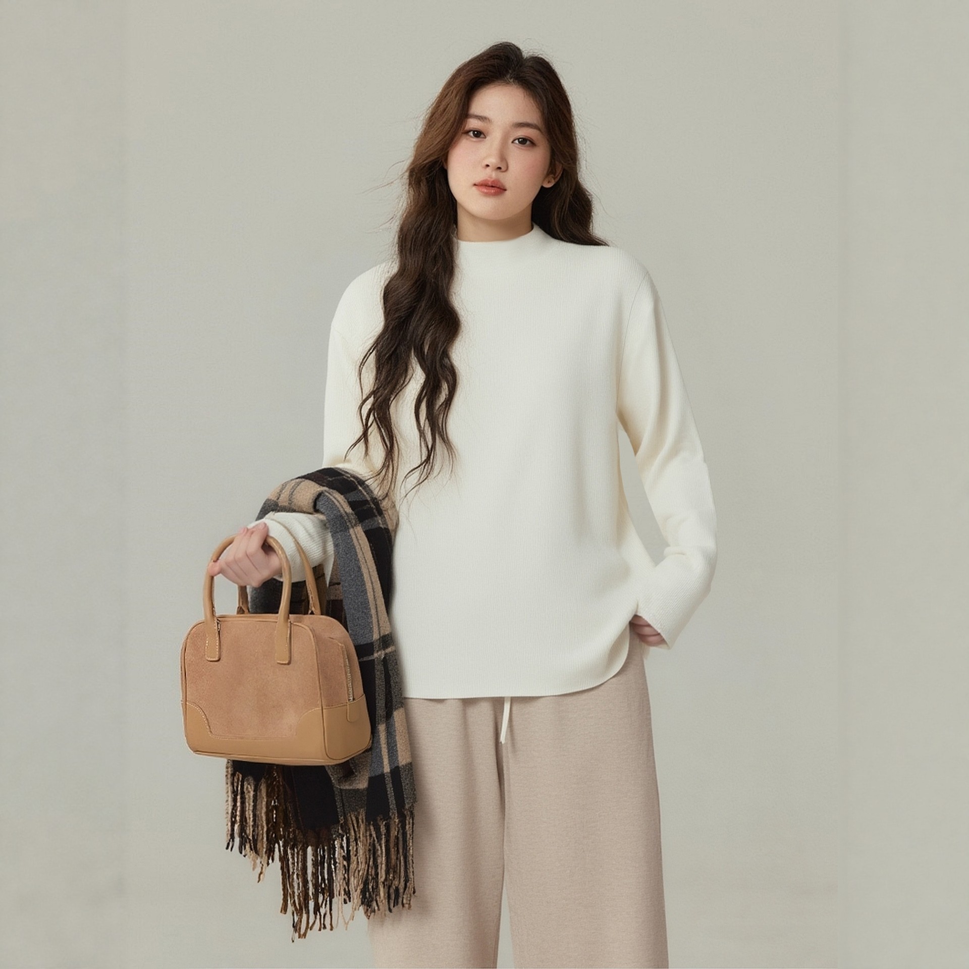 毛衣大码女胖mm2025新款秋冬200斤遮肚显瘦半高领内搭基础打底衫,女装/女士精品,大码内搭,淘宝优惠券,粉丝福利购,淘宝优惠卷