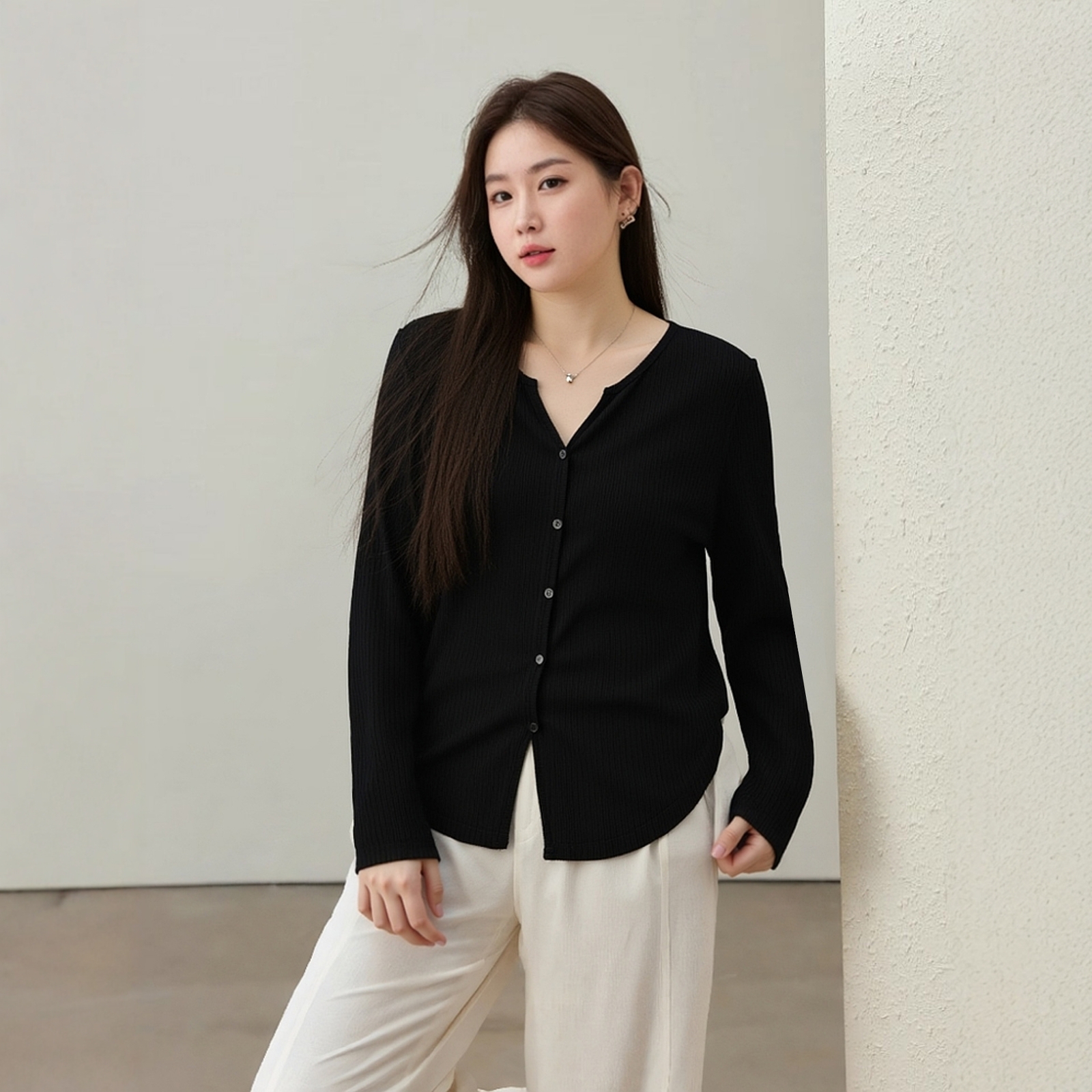 凤凰依屋春秋长袖针织衫女装