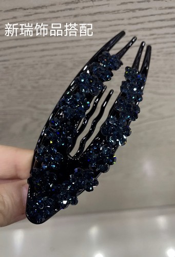 进口捷克鸭嘴中号三齿夹发饰品