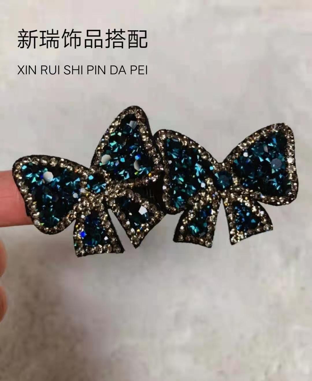捷克钻公分碎发时尚风头饰刘海夹