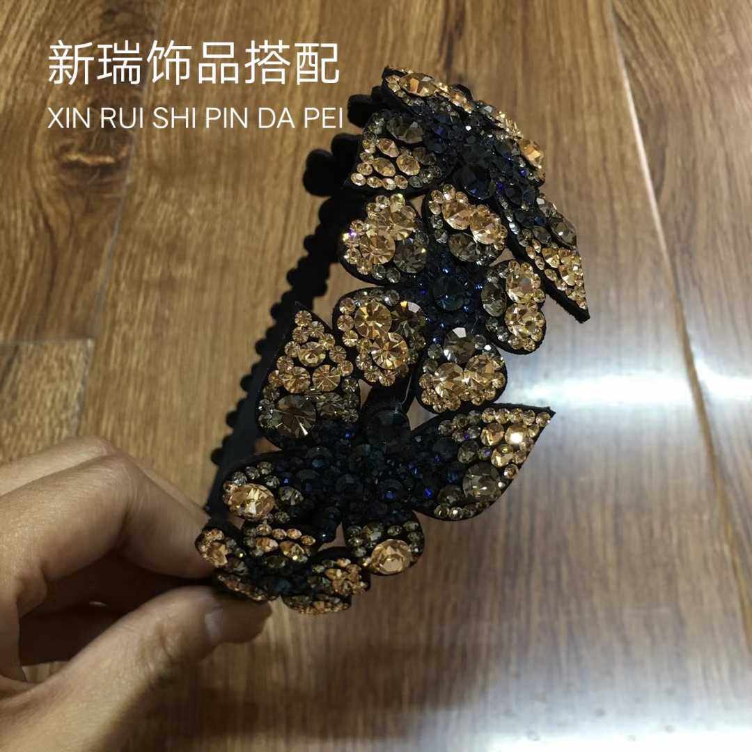 进口捷克钻厘米宽发卡防滑头饰