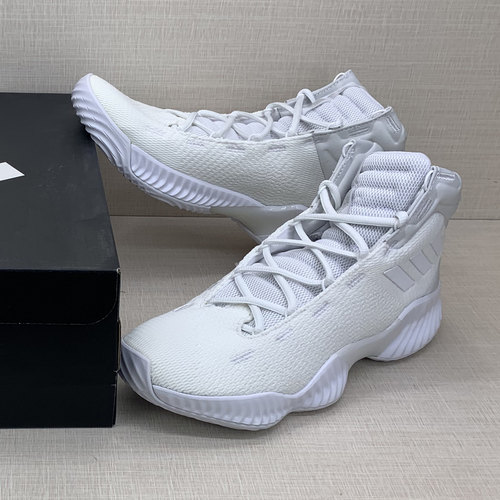 阿迪达斯男子高帮实战缓震篮球鞋