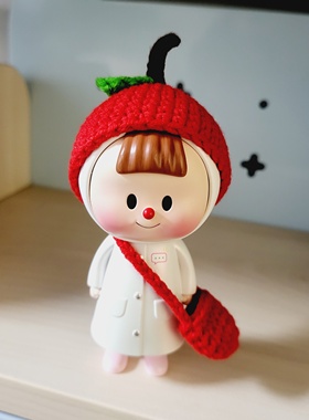 MTFU雨衣多多妹苹果帽子包包手工编织娃衣着替可爱头饰盲盒装饰