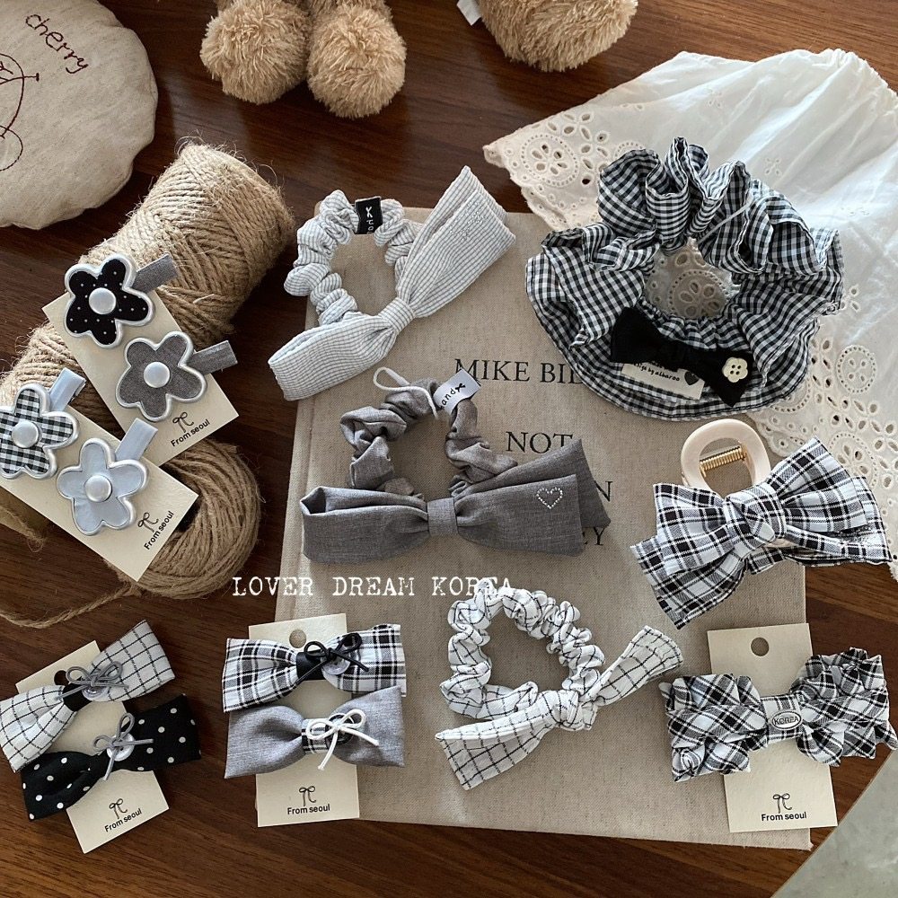 小红书新款韩版黑白小香风发饰套装英伦格高级感百搭发饰发圈少女,饰品/流行首饰/时尚饰品新,发饰,淘宝优惠券,粉丝福利购,淘宝优惠卷