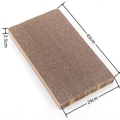 长方形大尺寸猫抓板瓦楞纸磨爪板不掉屑替芯43*29*2.5