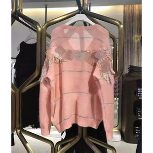 专柜直发天使绣花套头衫毛衣女m_683RJ7350000