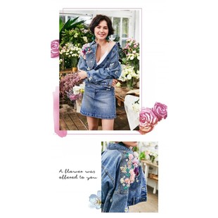 牛仔外套女M 饰短款 681WJ2480000 立体绣花装 专柜直发2019秋季