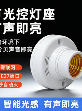 智能延时声光控感应控制器灯座