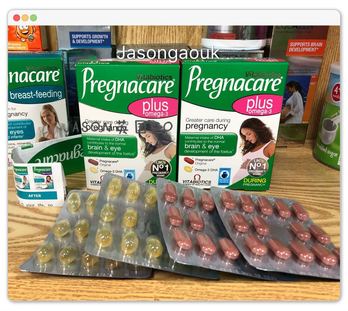英国Pregnacare plus孕妇营养品维生素叶酸+鱼油DHA