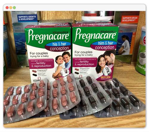 pregnacarehis孕前男女叶酸片