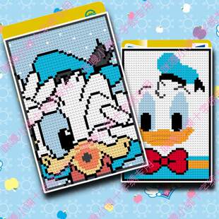 咪嘎小铺十字绣银行卡套公交卡袋材料包K613唐佬鸭