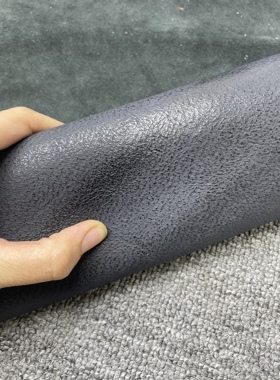H117 进口头层深蓝色植鞣油腊牛皮 厚度2mm 手感中挺