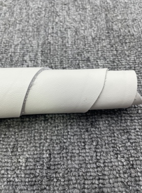 H470厚度1.3mm进口牛皮白色纳帕软皮自然纹手感微软