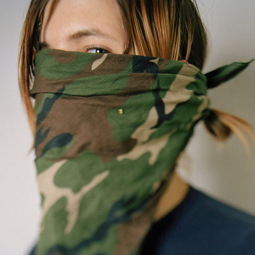 迷彩嘻哈头巾三角巾男女包头防晒