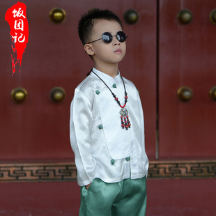 高端醋酸儿童汉服男童2026新款女童新中式礼服国风衣服日常可穿