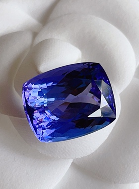 【挚爱】老料坦桑石裸石大戒面  15.95ct