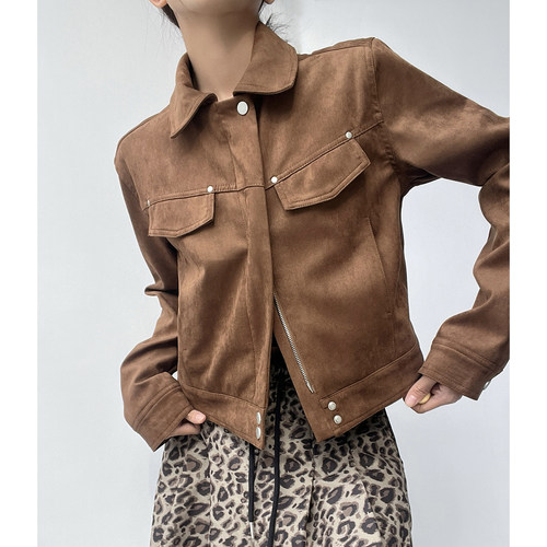 巨好看的短款夹克外套女