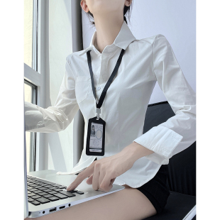 MianCun冷淡系纯欲高级感衬衫女修身长袖显瘦春秋百搭辣妹衬衣