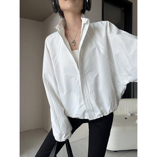 MianCun【扭扭肯豆jacket】短款工装夹克女宽松落肩外套休闲上衣