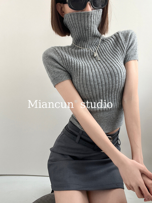 高领打底毛衣针织衫女