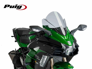 西班牙PUIG 适用新款川崎H2SX 加高竞技款前挡风改装风挡玻璃镜片