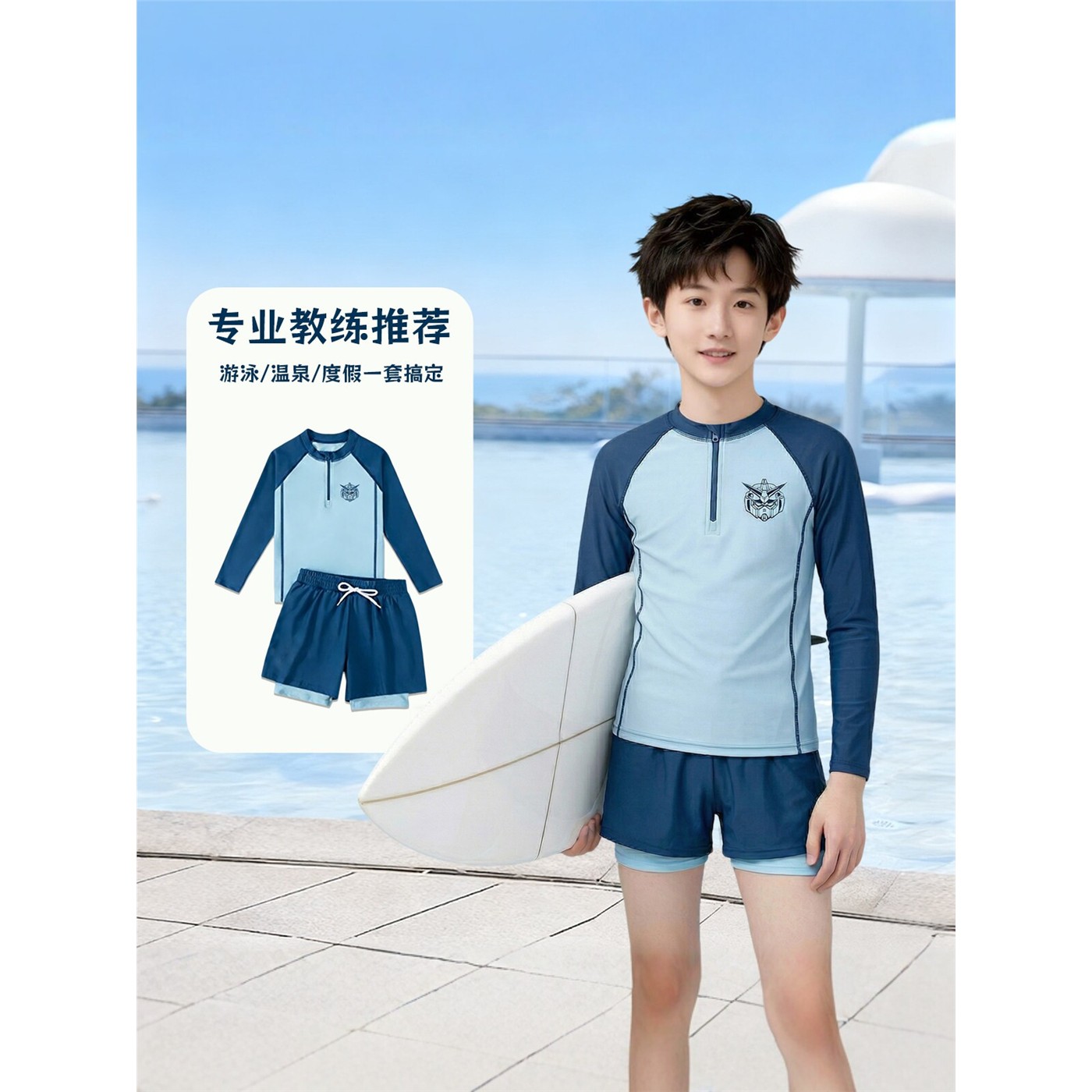法国BADNUT男童泳衣夏季2
