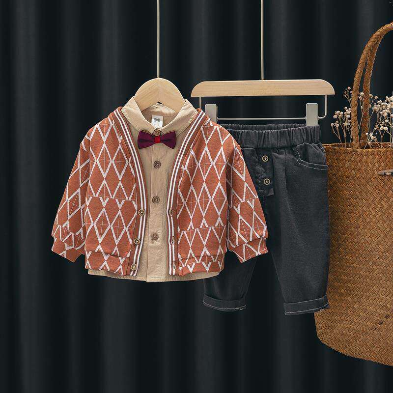 英国NEXT MUM男童绅士小西装秋冬一周岁宝宝生日礼服帅气衬衫套装