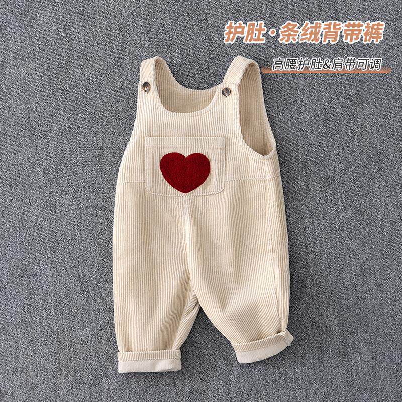 MXAG婴儿灯芯绒背带裤春