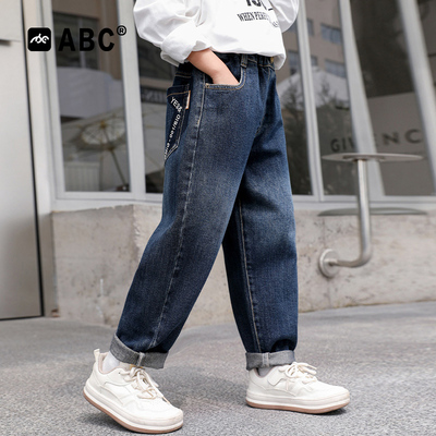 ABC男童春秋裤子中大童韩
