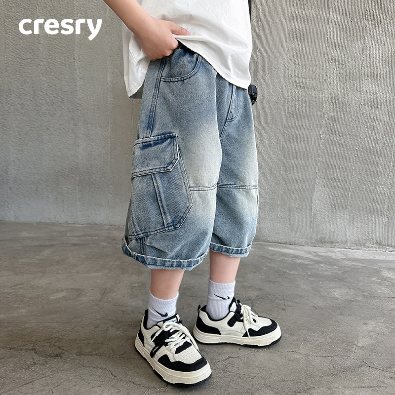 韩国CRESRY童装男童牛仔